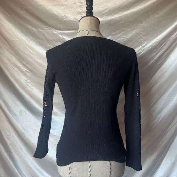 Reba grunge black sequin top - Picture 5 of 6